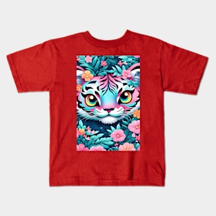 Cute Kawaii tiger cub Kids T-Shirt